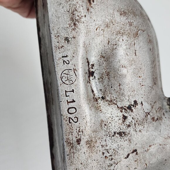 Cast aluminum Lamb Cake Mold Kitchen Display Piece Aged Patina Stamped - Picture 9 of 9